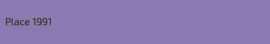 Place 1991